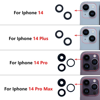 1 Комплект оригинальной замены стеклянной крышки объектива задней камеры для iPhone 14 Pro Max 14 Plus с клейкой наклейкой