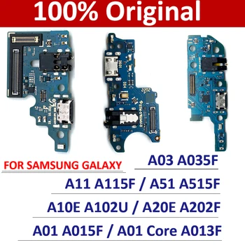 100% Оригинальный USB Порт Для Зарядки Разъем Jack Плата Зарядки Samsung A12 A21S A30S A01 Core A10E A11 A20E A51 A03