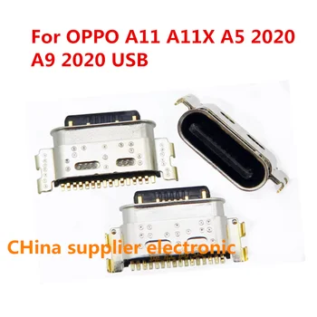 10шт-200шт Штекер Micro USB Type-C Разъем для Зарядки Порта OPPO A11 A11X A5 2020 A9 2020