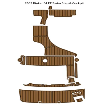2003 Rinker 34-Футовая Плавательная Платформа Кокпит Коврик Для лодки EVA Пена Палуба Из Тикового Дерева Коврик Для Пола Подложка Самоклеящийся SeaDek Gaterstep Style