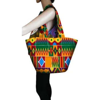 2023 Высококачественная ткань из настоящего воска для шитья Африканской женской сумки с восковой печатью, Джокер, полная подкладка, винтажные африканские сумки