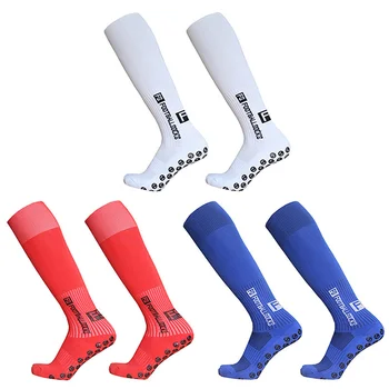 2023 Длинные спортивные футбольные силиконовые носки с противоскользящим захватом Футбольные носки Calcetas Antideslizantes De Futbol