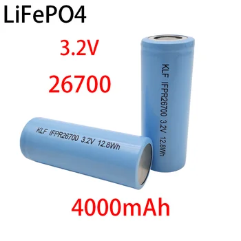 26700 Аккумуляторная батарея LiFePO4 3,2 В 4000 мАч, подходит для светодиодных фонариков и литий-ионных аккумуляторов DIY