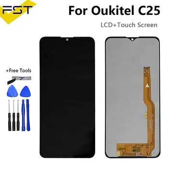 6,52-дюймовый ЖК-дисплей OUKITEL C25 + Дигитайзер с Сенсорным экраном В сборе 100% Оригинальный ЖК-дисплей + Сенсорный Дигитайзер для Замены OUKITEL C25