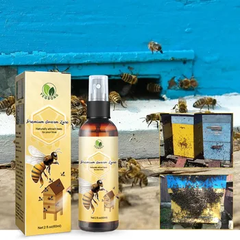 60 МЛ Эффективного И Безопасного Спрея для Пчелиной Приманки с Натуральными Ингредиентами Спрей-Приманка-Ловушка для Оборудования для Пчеловодства