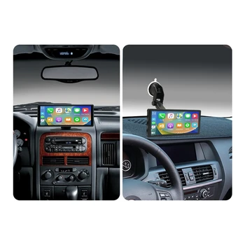 9,36-дюймовый Автомобильный емкостный сенсорный навигационный экран, беспроводной Carplay и Android Auto, Автомобильный Портативный Автоматический мультимедийный плеер