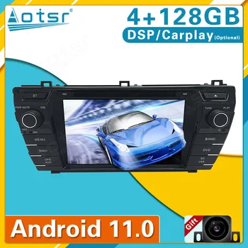 Android 11 4 + 128 ГБ для Toyota Corolla 2013-2016 Мультимедийная система плеер Автомобильный GPS навигатор Автомагнитола CD DVD