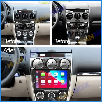 HANNOX для Mazda 6 2006-2015 Android автомобильный радиоприемник Мультимедийный DVD-плеер GPS-навигация 2din Видео RDS DAB FM AM Carplay WIFI