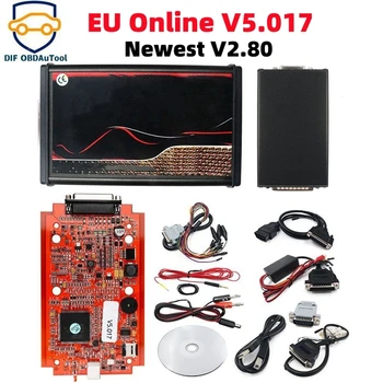 KESS V2 V2.80 V5.017 EU Красная печатная плата KTAG V7.020 V2.25 4 светодиодных Онлайн-Мастер-версии ECU OBD Car/Truck Programmer tool
