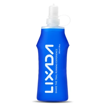 Lixada Мягкая бутылка, складывающаяся, не содержащая BPA Бутылка для воды для бега, пеших прогулок, езды на велосипеде