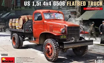MINIART 38056 в масштабе 1/35 США 1,5 т 4x4 G506 Комплект моделей бортовых грузовиков