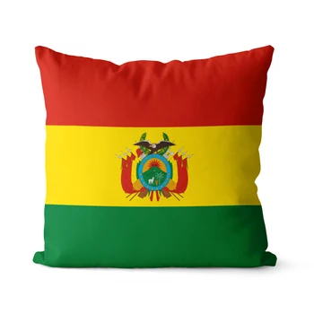 Wuzidream Наволочка С Флагом Боливии, Декоративная Наволочка, Декоративная Наволочка Для Диванной Подушки, Чехол