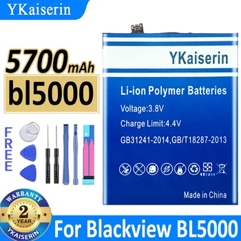  YKaiserin Новый Аккумулятор Li566376HTT-B 5700 мАч Для Мобильного Телефона Blackview BL5000 BL 5000 Bateria Battery