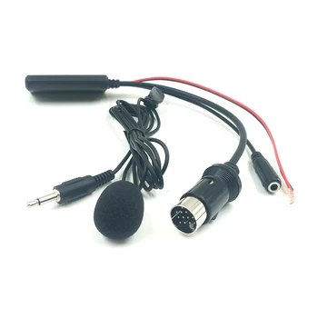 Автомобильный кабель Bluetooth AUX, адаптер микрофонной громкой связи для радио Kenwood, аудиокабель Bluetooth с 13-контактным портом
