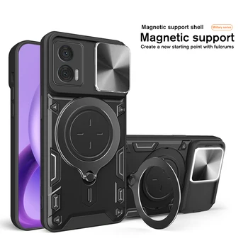 Автомобильный Магнитный Слайд-Камера Защитный Чехол Для Motorola Edge 30 Lite Neo Ring Stand Cover Funda Moto X30 S30 Pro Edge30 Ultra Fusion