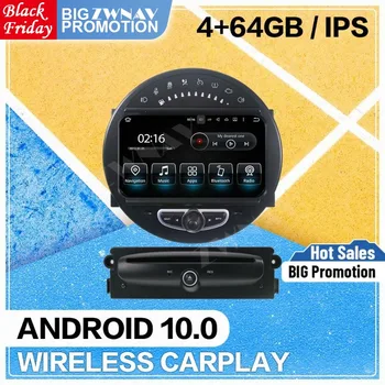 Автомобильный мультимедийный плеер Android 10.0 экран для BMW Mini 2006 2007 2008 2009-2013 gps navi dvd аудио радио авто стерео головное устройство