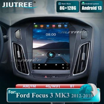 Автомобильный Радиоприемник 2 Din Android 13 для Ford Focus 3 Mk 3 2011 2012 2013 2014-2019 Мультимедийный Видеоплеер 2Din Carplay Auto Stereo DVD