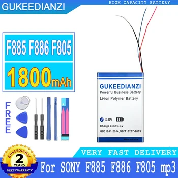 Аккумулятор GUKEEDIANZI для Sony, Цифровой аккумулятор Большой мощности, F805, F886, F885, 3 линии, F885, F886, F805, MP3