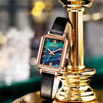 Винтажные квадратные часы, женский кожаный ремешок, часы-браслет для девочек, подарки, Женские Элегантные повседневные цифровые часы Reloj Mujer New