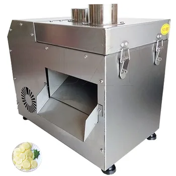 Высококачественная Автоматическая Электрическая машина для нарезки фруктов и овощей с регулируемой толщиной
