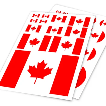 Дизайн флага Канады, Набор наклеек на авто, мотоцикл, наклейка с царапинами, чехол для ноутбука Ipad, Удобный автомобильный стайлинг