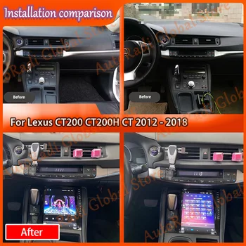 Для Lexus CT200 CT200H CT 2012-2018 Android автомагнитола 2Din стереоприемник Авторадио Мультимедийный плеер GPS Navi головное устройство