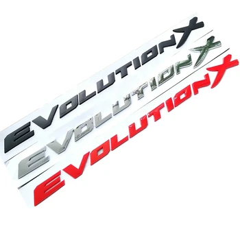 Для Mitsubishi Lancer EVO Evolution X Буквы ABS пластиковая эмблема для стайлинга автомобилей, значок для ремонта автомобиля, 3D наклейка на багажник, наклейка-этикета