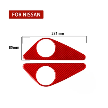 Для Nissan GTR R35 2008 2009 2010-2016 Наклейка из углеродного волокна Панель регулировки автокресла Отделка рамы Аксессуары для салона автомобиля