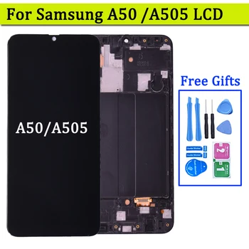 Для Samsung A50 SM-A505FN/DS A505F/DS A505 ЖК-дисплей с сенсорным экраном, Дигитайзер С Рамкой Для Samsung A50 lcd
