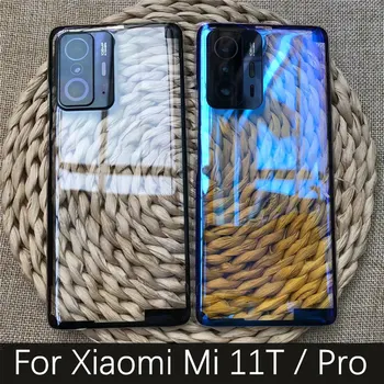 Для Xiaomi Mi 11T Pro Крышка батарейного отсека Задняя Стеклянная крышка Mi11T Корпус задней двери для Xiaomi Mi 11TPro Крышка батарейного отсека 5G