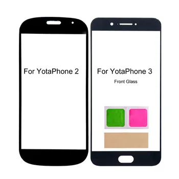 Для Yota Phone 2 YD201 Панель Сенсорного экрана Для Yota Phone 3 Yota3 Стекло передней панели Внешняя Стеклянная крышка Замена панели Телефона