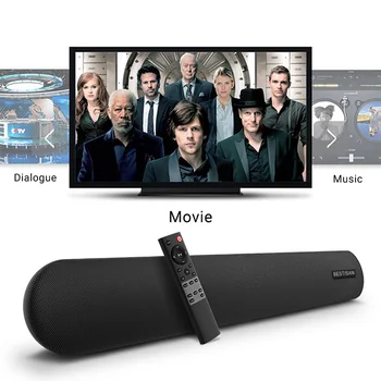 Звуковая Панель Мощностью 100 Вт Высококачественный Bluetooth-Динамик Многофункциональный Настенный Сабвуфер Dolby Echo Home Sound Box с FM-Радио RCA Remote