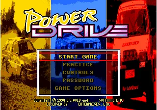 Игровая карта Power Drive 16bit MD для Sega Mega Drive для системы Genesis