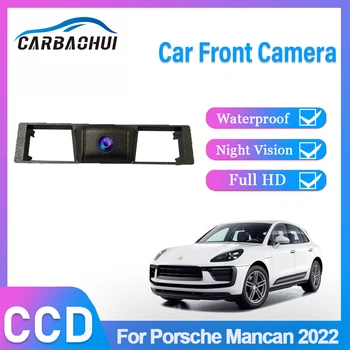 Камера с позитивным логотипом для автомобиля спереди Full HD CCD, высококачественная водонепроницаемая для Porsche Mancan 2022, специальная широкоугольная