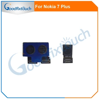 Маленький гибкий кабель фронтальной камеры для Nokia 7 Plus 7 + 7Plus 7P, большой гибкий кабель для задней камеры, запасные части