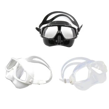 Маска для подводного плавания с трубкой, практичная маска для плавания, противотуманные очки для подводного плавания, маска для дайвинга с защитой от протечек для подводного плавания, плавания с маской и трубкой