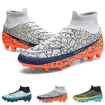 Мужская футбольная обувь TF / FG, Молодежная и детская обувь для соревнований на траве, тренировочная обувь для взрослых, противоскользящие футбольные бутсы