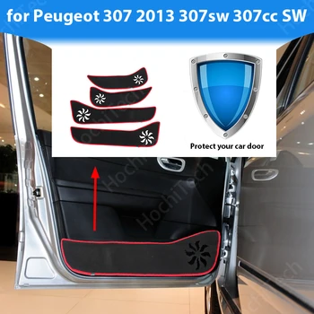 Наклейка на боковую кромку Двери Внутренняя Защита Защитный Ковер для Двери Автомобиля Противоударная Накладка Наклейка для Peugeot 307 2013 307sw 307cc SW