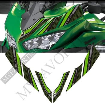 Наклейки для мотоциклов Комплект для бензина, мазута, защита колена, Накладка на бак, Лобовое стекло, Ветровое стекло для Kawasaki VERSYS 1000 SE LT