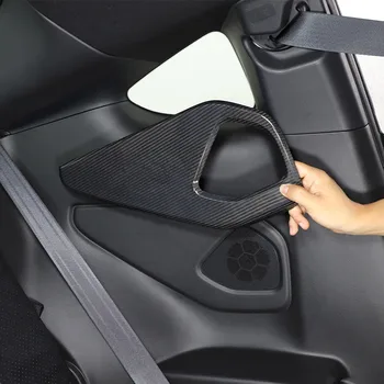 Настоящее углеродное волокно для Toyota 86 Для Subaru BRZ 2022 Защитная крышка заднего динамика автомобиля, декоративная наклейка, автомобильные аксессуары