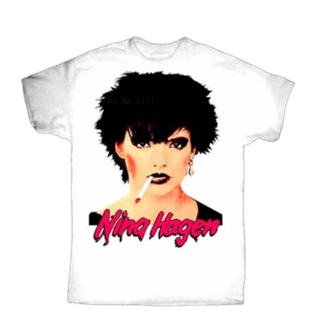 Нина Хаген, поп-арт, волна 70-х, готический Глэм-рок, панк, 80-е, новая романтическая футболка оверсайз