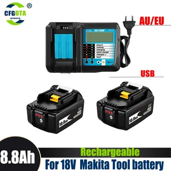 Новинка для 18V Makita Battery 12000mAh Аккумуляторная Батарея Для Электроинструментов со Светодиодной Литий-ионной Заменой LXT BL1860B BL1860 BL1850