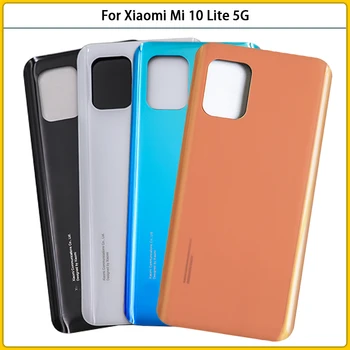 Новинка Для Xiaomi Mi 10 Lite Задняя Крышка аккумулятора 5G 3D Стеклянная панель на корпусе задней Двери Xiaomi Mi10 Lite Клейкая Замена Xiamo