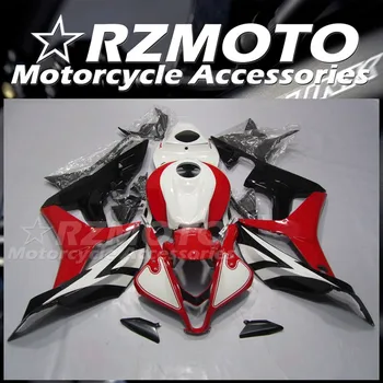 Новый комплект обтекателей для мотоциклов из ABS, подходящий для HONDA CBR600RR F5 2007 2008 07 08, комплект кузова, красный, белый