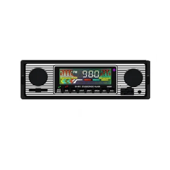 Новый ретро автомобиль Беспроводной Bluetooth 12 В MP3-плеер AUX Аудиовход Вставка карты USB Флэш-накопитель Мультимедийное радио