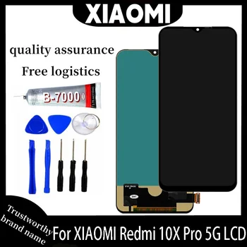 Оригинал Для Xiaomi Redmi 10x Pro 5G ЖК-дисплей Сенсорная Панель Дигитайзер В Сборе Замена В Сборе 10x Pro 5G Экран M2004J7BC