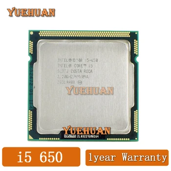Оригинальный Intel Core i5 650 Четырехъядерный Процессор 3,2 ГГц LGA1156 4M Кэш 65 Вт Настольный процессор i5-650 бесплатная доставка