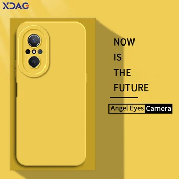 Оригинальный Квадратный Жидкий Чехол Angel Eyes Case для Huawei Nova 9 Pro SE Мягкий Силиконовый Водонепроницаемый Чехол Для Мобильного Телефона Armor Nova9 9Pro 9SE