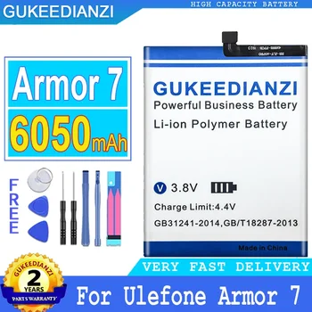 Перезаряжаемый аккумулятор для мобильного телефона емкостью 6050 мАч для Ulefone Armor 7 аккумуляторов для смартфонов