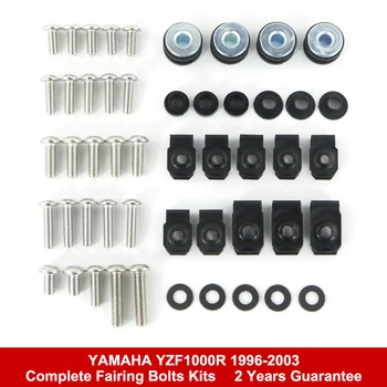 Подходит Для Yamaha YZF1000R 1996-2003 Комплект Капота мотоцикла Полный Комплект Болтов для Обтекателя Скоростная Гайка Зажимы Для Обтекателя Из Нержавеющей Стали